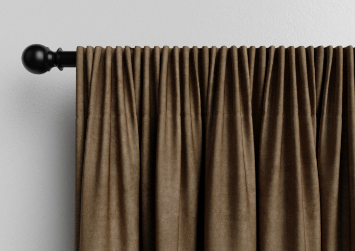 Faux Suede, Dark Chocolate - Made to Measure Curtains - Image 9